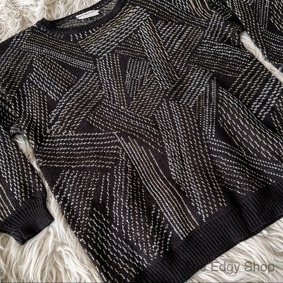 Personal | Vintage Geometric Metallic Ugly Sweater - Picture 2 of 5